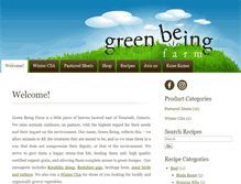 Tablet Screenshot of greenbeingfarm.ca